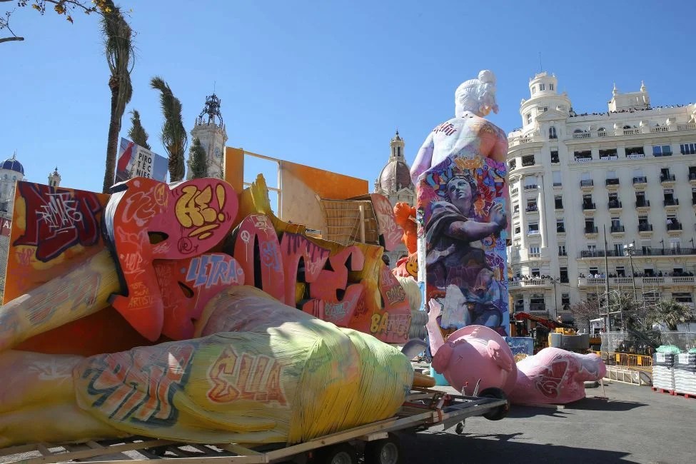 Plantà Falla Municipal 2019 Foto: Armando Romero/JCF