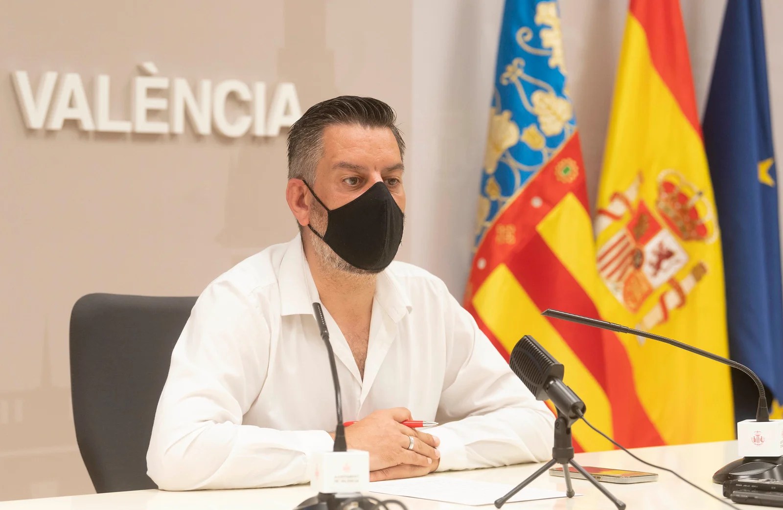 El concejal de Cultura Festiva y presidente de la Junta Central Fallera, Carlos Galiana