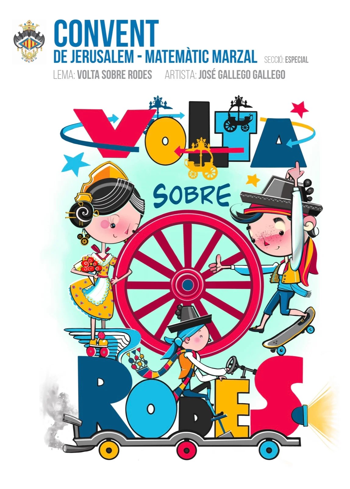 Las comisiones falleras de la Federación de Especial presentan los bocetos de sus Fallas 2022 4 012i Boceto Falla infantil Convento 2022