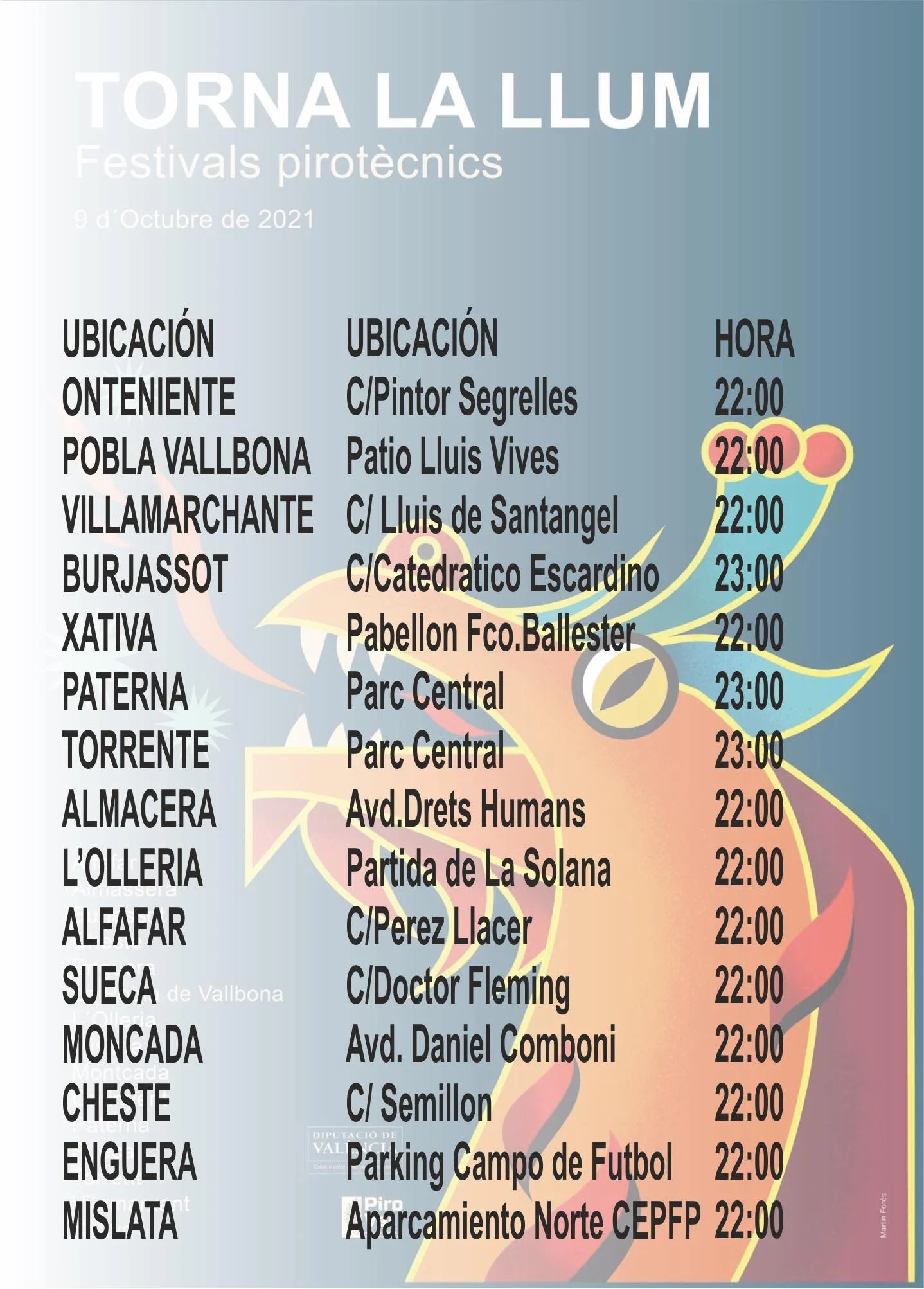 Programa pirotécnico del 9 de octubre Día de la Comunidad Valenciana 2 244529465 383125616812451 3110372151240755115 n