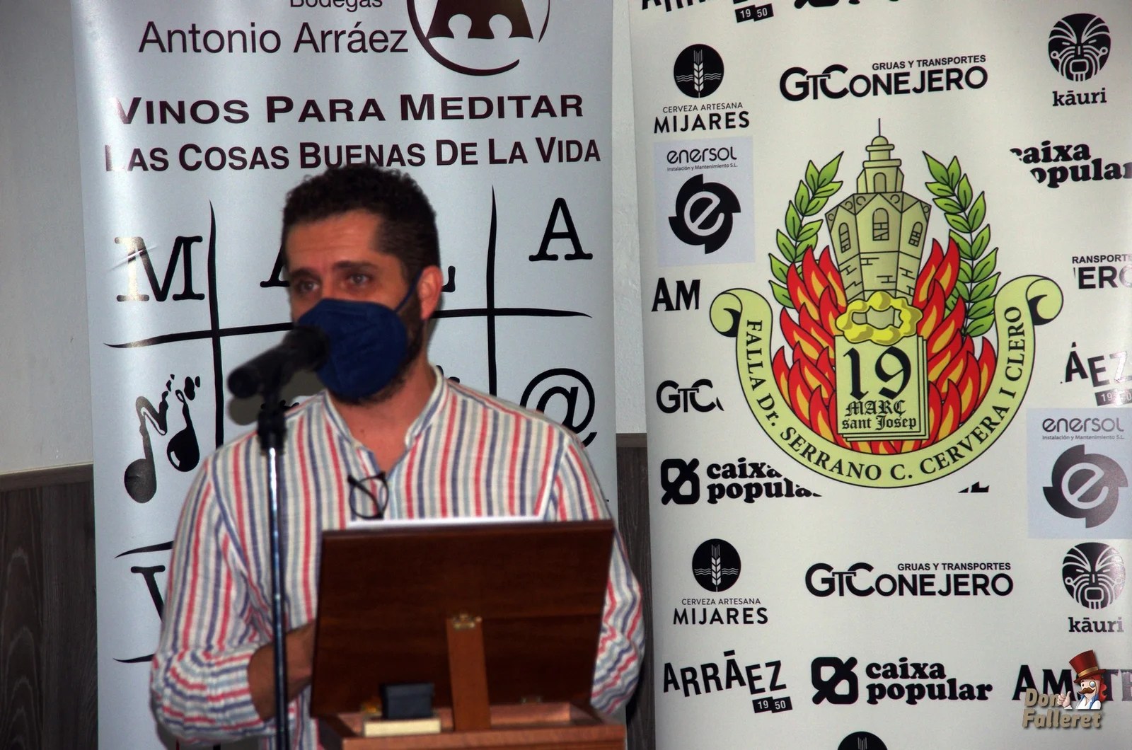 Javier Sanz: " Nos llamamos falleros porque plantamos Fallas" 8 Bocetos Falla Clero 2022 2 Don Falleret