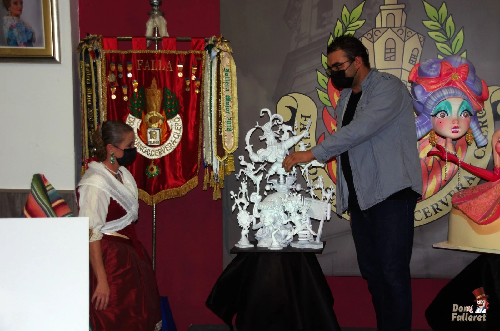 Javier Sanz: " Nos llamamos falleros porque plantamos Fallas" 10 Bocetos Falla Clero 2022 4 Don Falleret