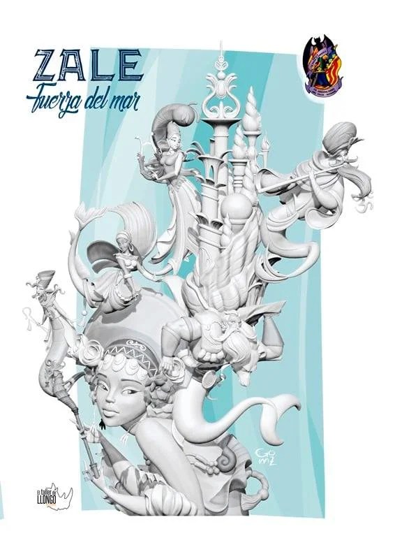 Bocetos y Maquetas de las comisiones falleras pertenecientes a la Federación Fallas 1ªA para 2022 29 252958572 1961716050657302 2000586288919173167 n