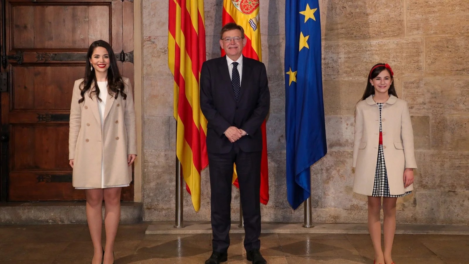 Ximo Puig ha rebut en audiència a les falleres majors de València 2022