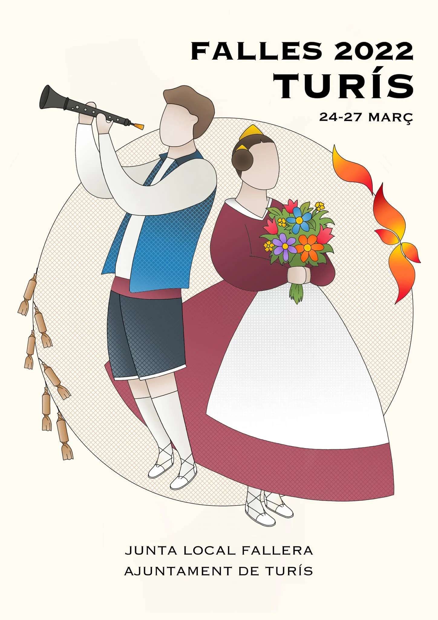 Vicente Escoto Lisart guanya el concurs de cartells anunciadors de les falles de Turís