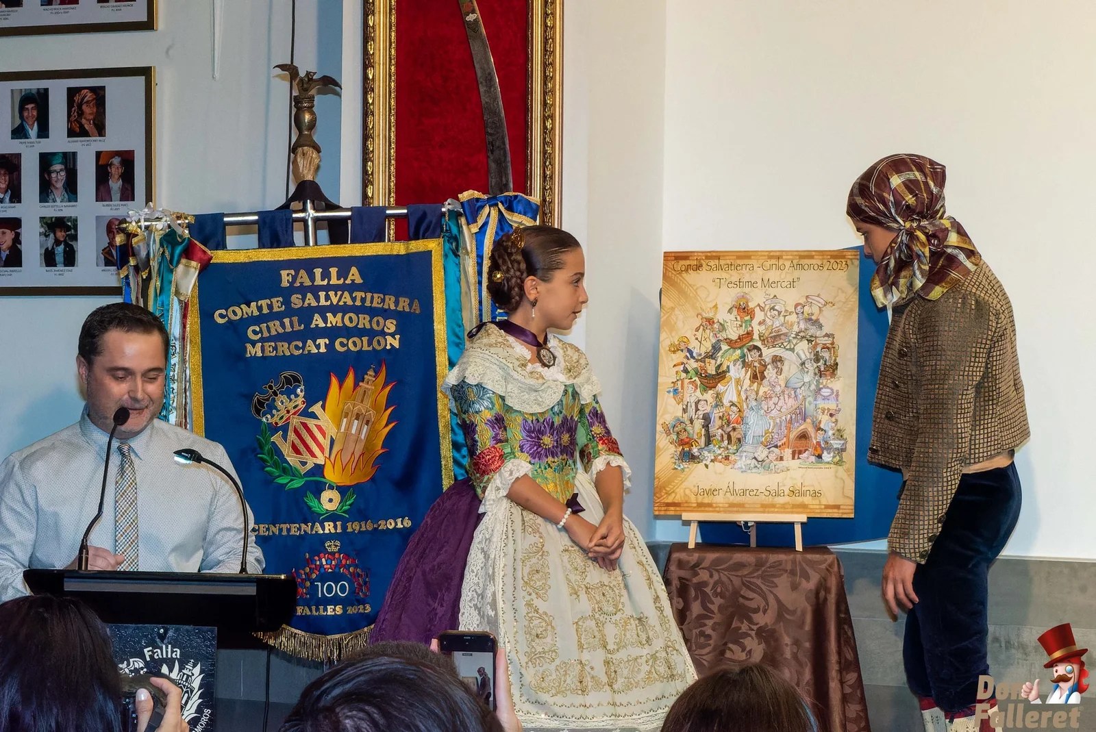La Falla del Mercado de Colón presenta sus Fallas del Centenario 7 BocetoCondeSalvatierra 29