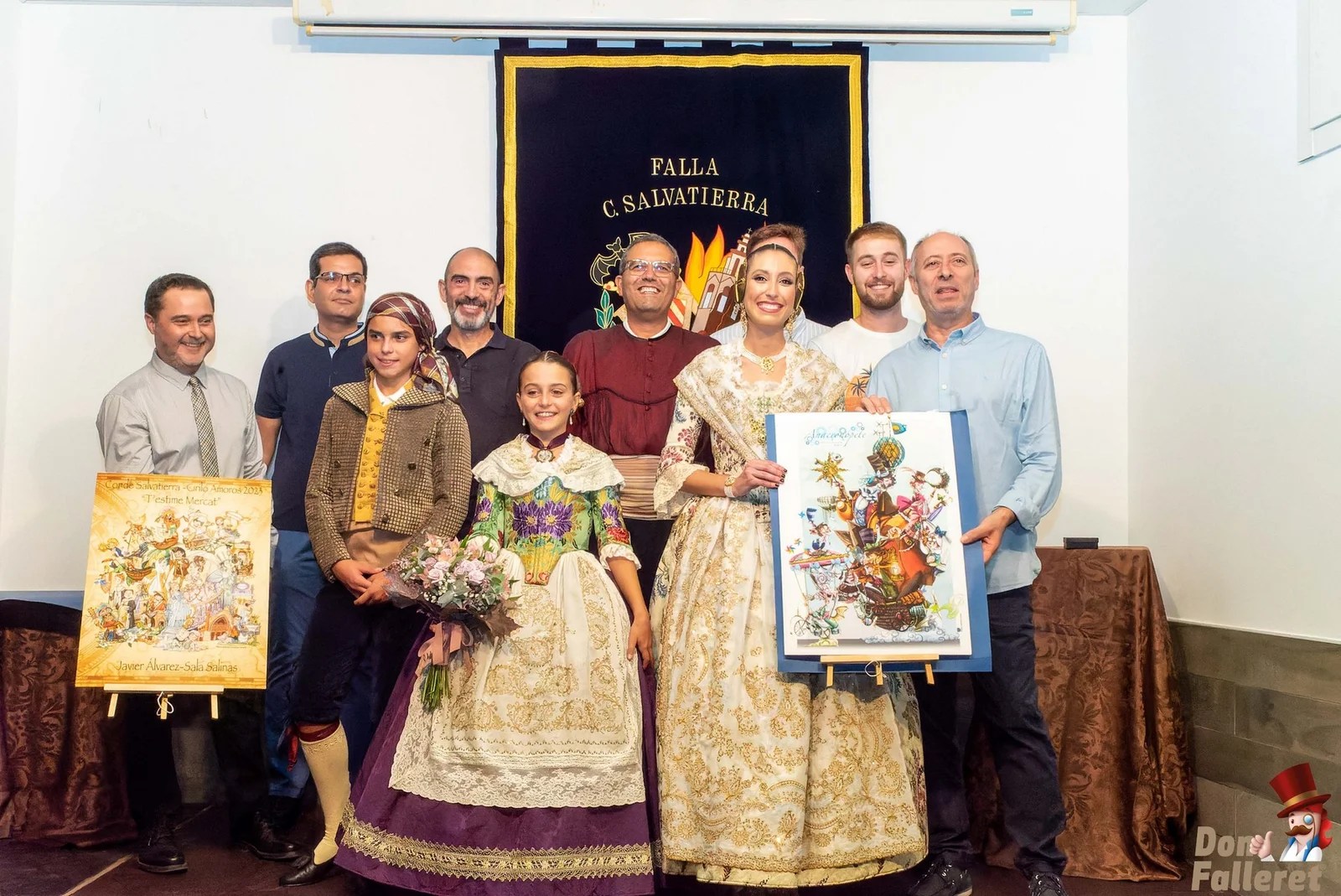 La Falla del Mercado de Colón presenta sus Fallas del Centenario 13 BocetoCondeSalvatierra 63