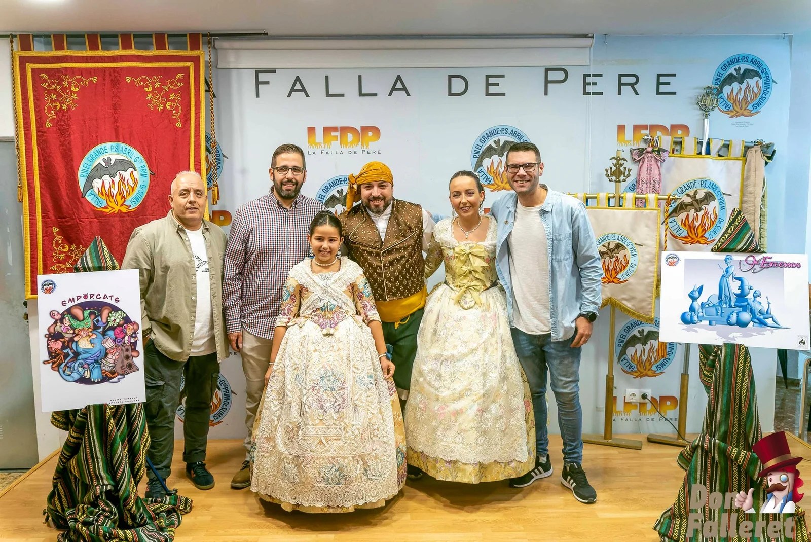 Joserra Lisarde y Xaume Torrent se estrenan en la Falla de Pere #Fallas2023