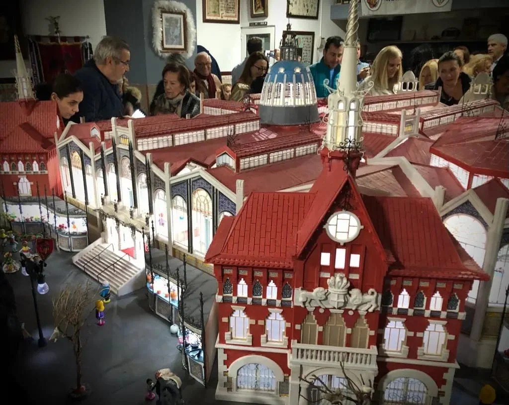 Les Falles Montolivet i Creu i Mislata grans guanyadores del concurs de Betlems 37 BELEN fALLA PLAZA MERCADO DE MONTEOLIVETE