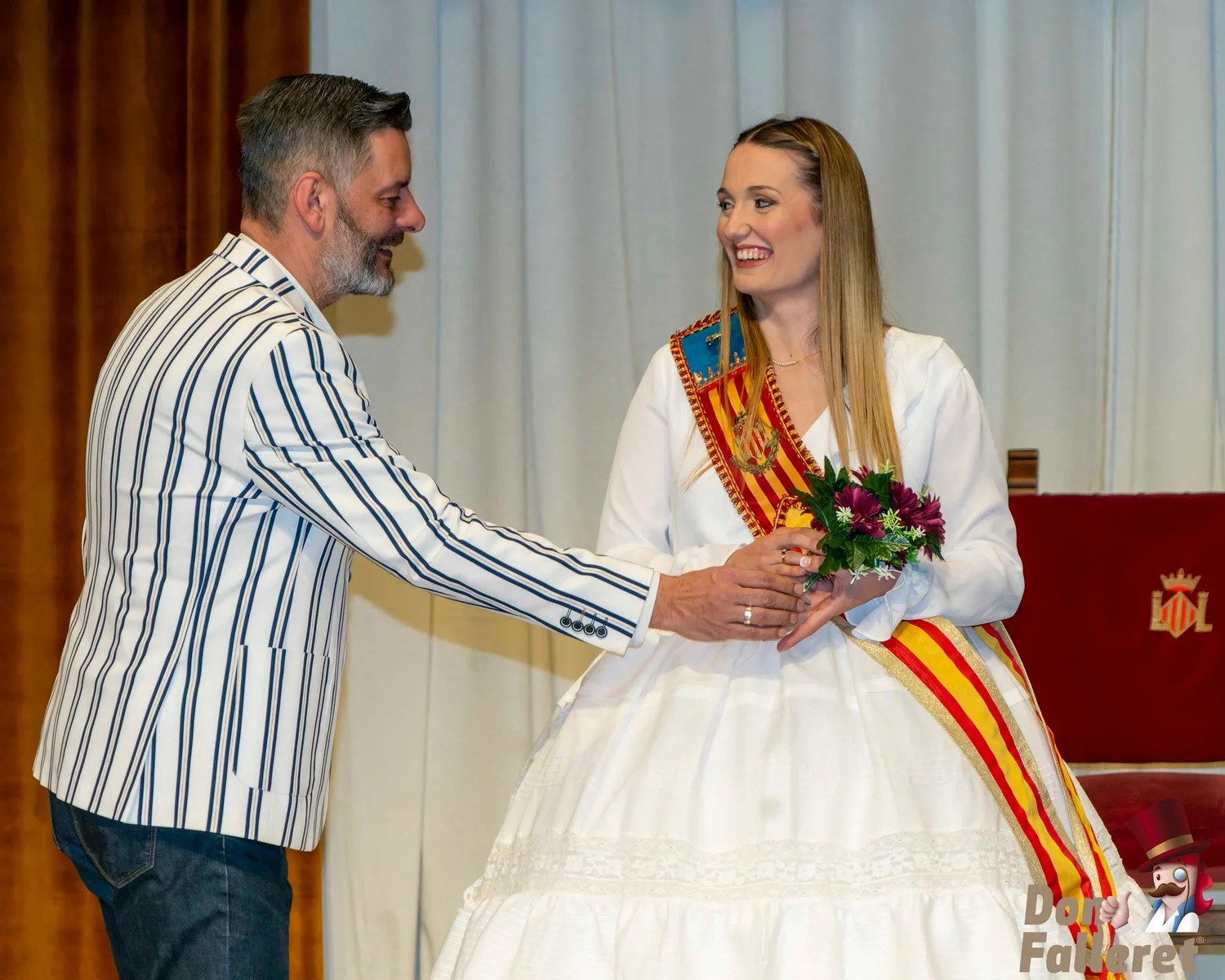 Todo preparado para las Exaltaciones de las Falleras Mayores de Valencia 2023 4 EnsayoExaltacion 11