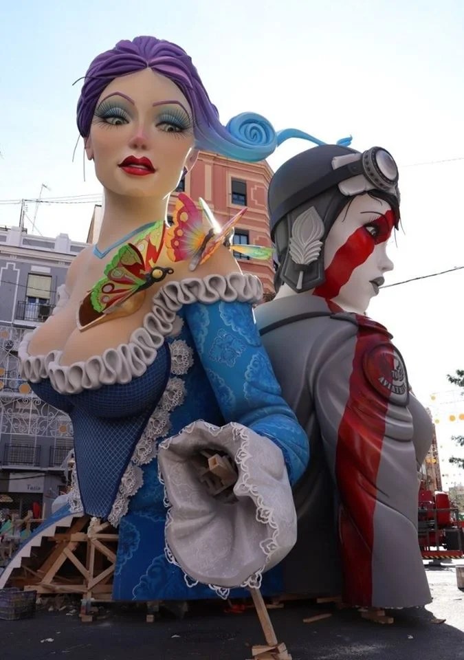 Valencia celebra la Crida para anunciar al mundo el inicio de las Fallas 2023 1 Falla Cuba Literato Azorin 2020