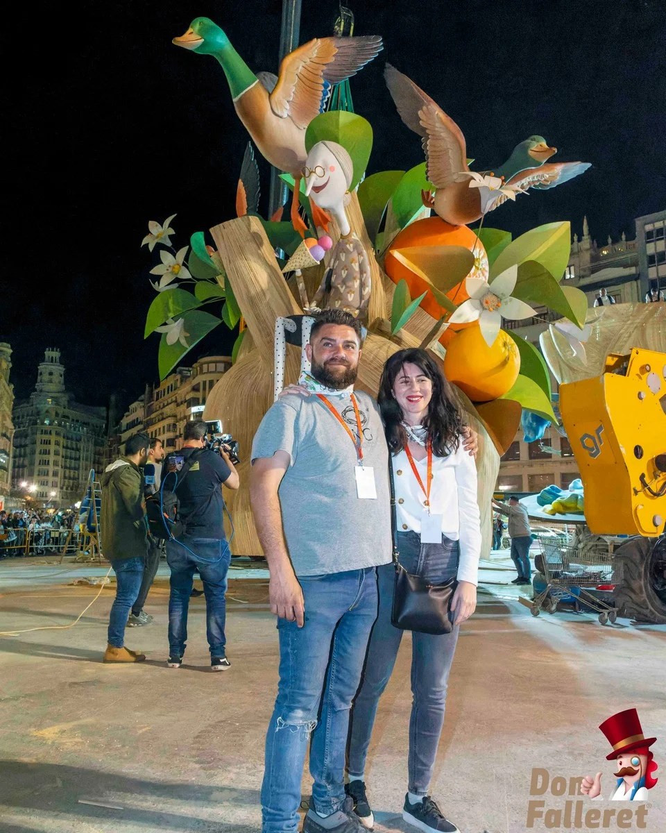 El Corazón de la Falla Municipal ya late en la Plaza del Ayuntamiento 6 Remate FallaMunicipal 11