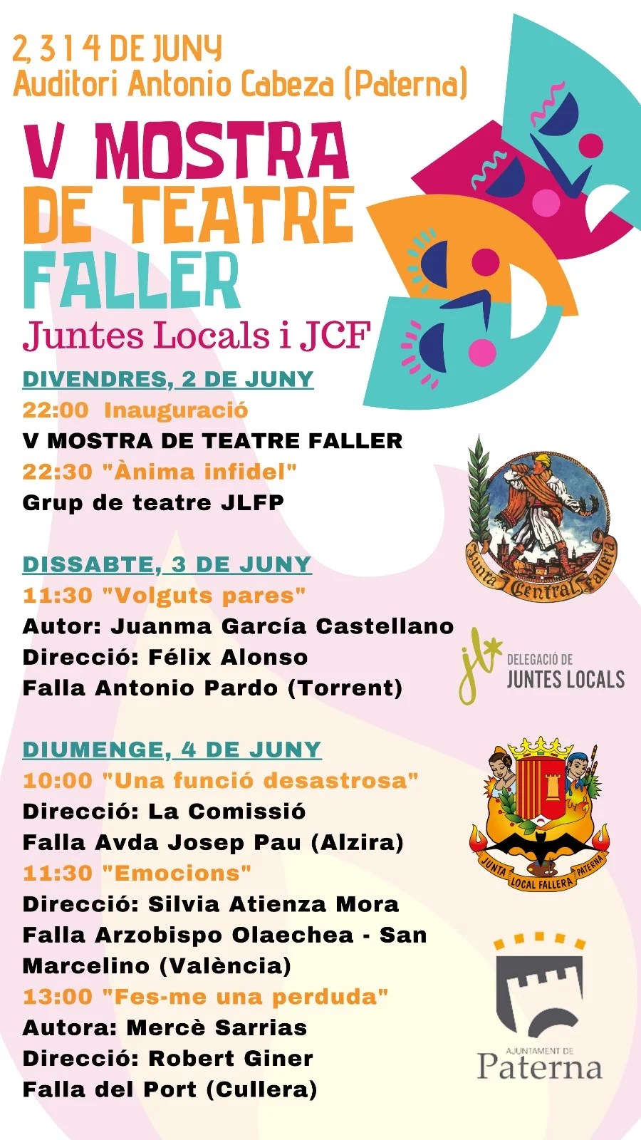 Paterna acoge la V Mostra de Teatre Faller de la Comunitat Valenciana 1 0601 mostra Teatre Faller Comunitat Valenciana