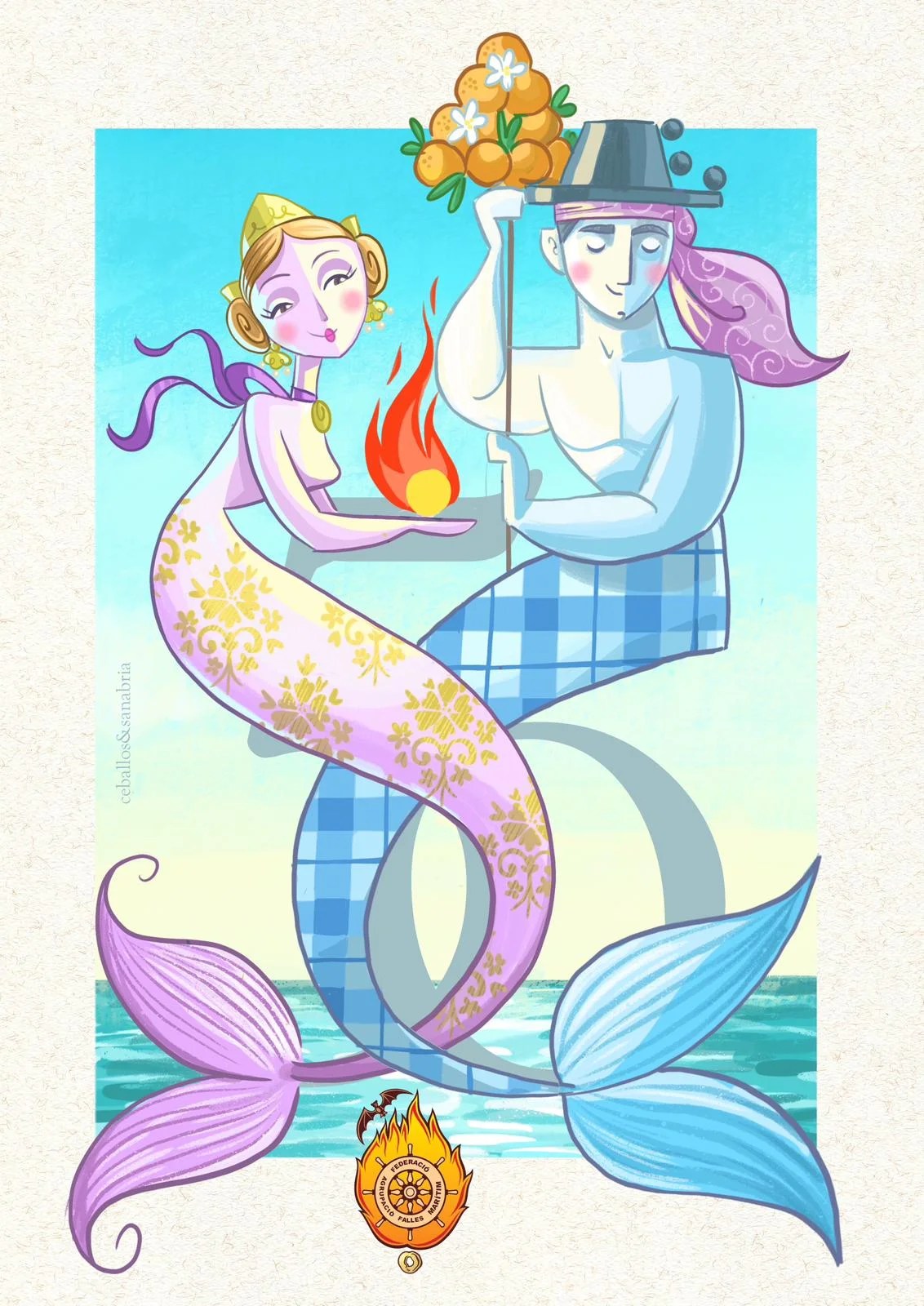 Las Fallas del Marítimo desvelan la imagen de su 50 aniversario 4 imagen grafica 2024