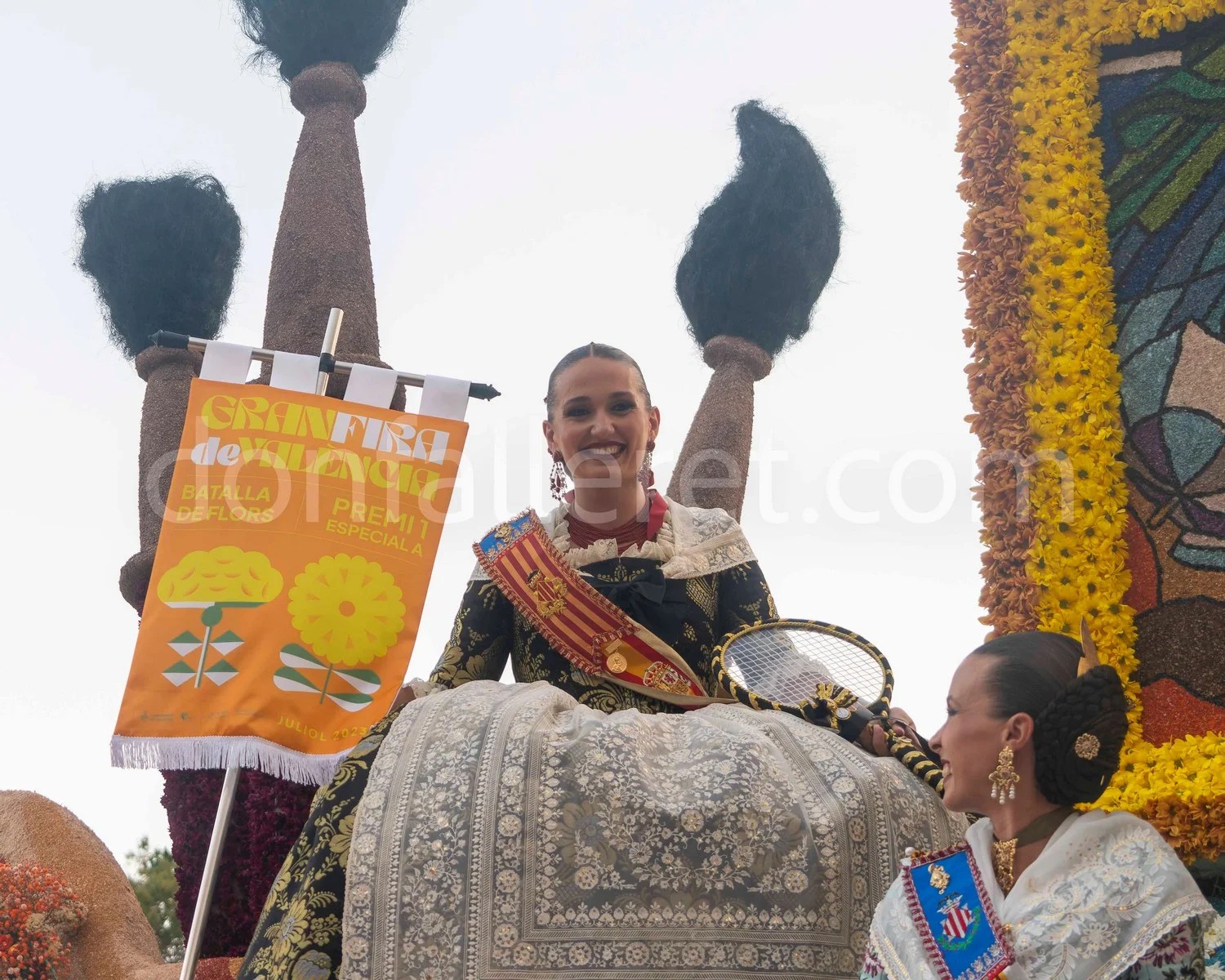 La Batalla de Flores pone el punto final a la Gran Fira de Valencia 39 Batalla Flors 97