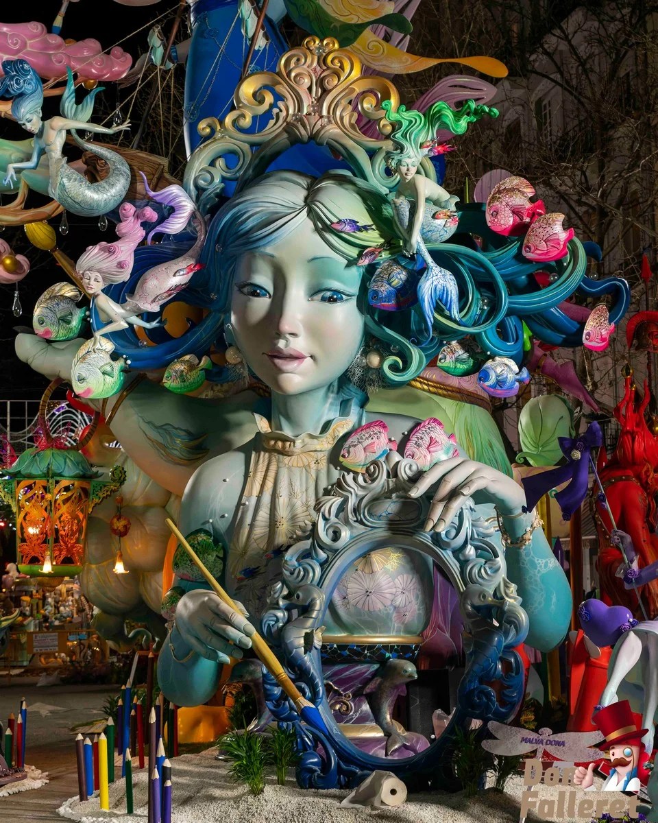 La Falla ganadora del 1º Premio de Sección Especial de las Fallas de Valencia 2023 en imágenes