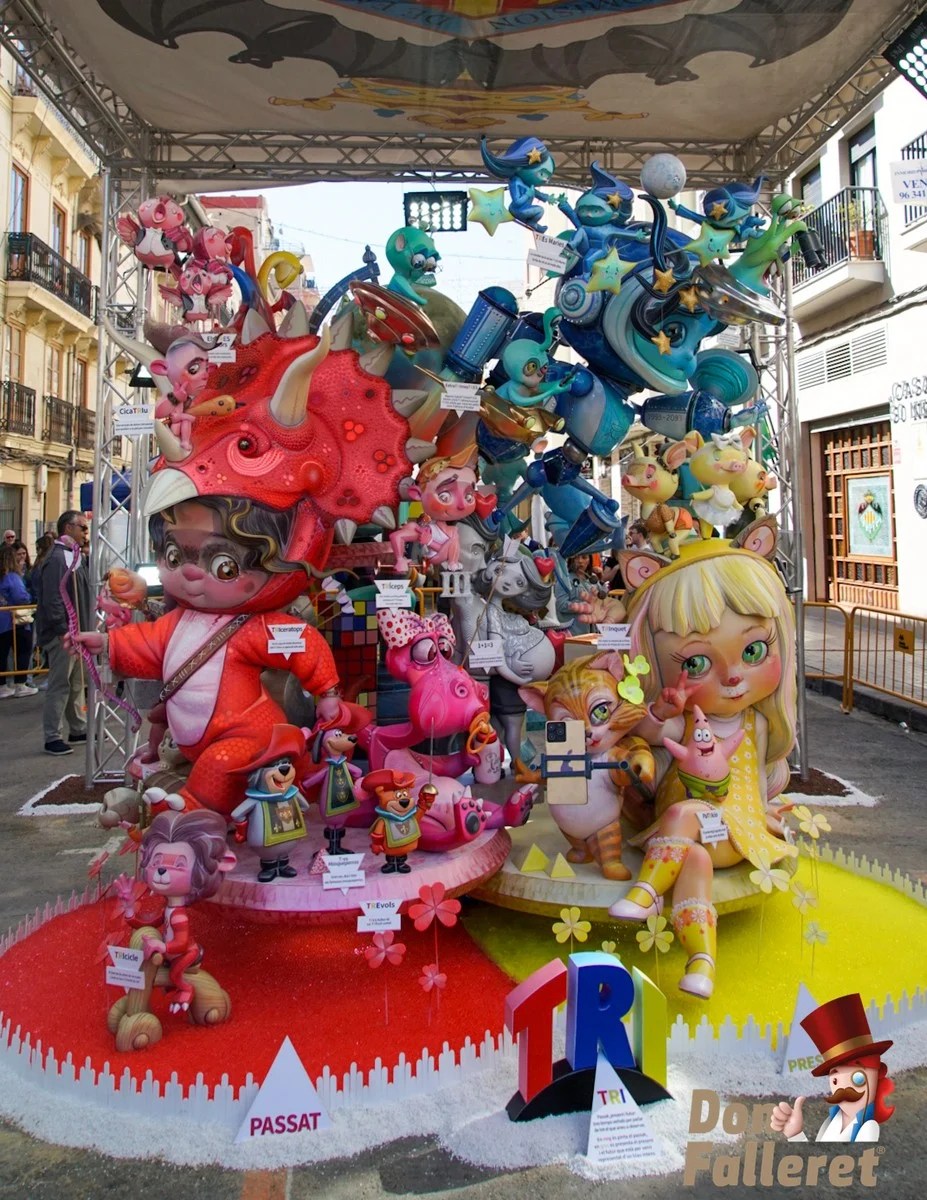 La Falla Infantil ganadora del 1º Premio de Sección Especial de las Fallas de Valencia 2023 en imágenes