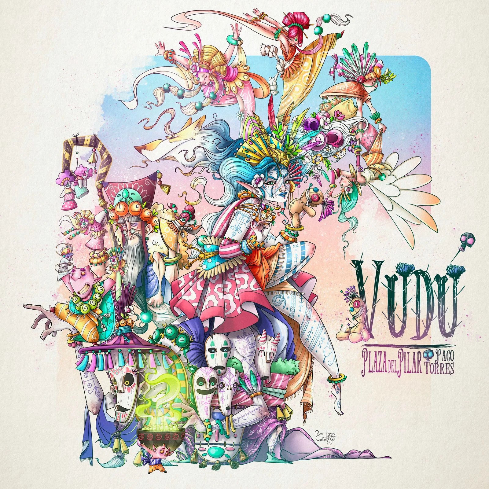 Estos son los Bocetos de la Federación de Fallas de Especial para las Fallas de Valencia 2024 11 Boceto Falla Pilar 2024