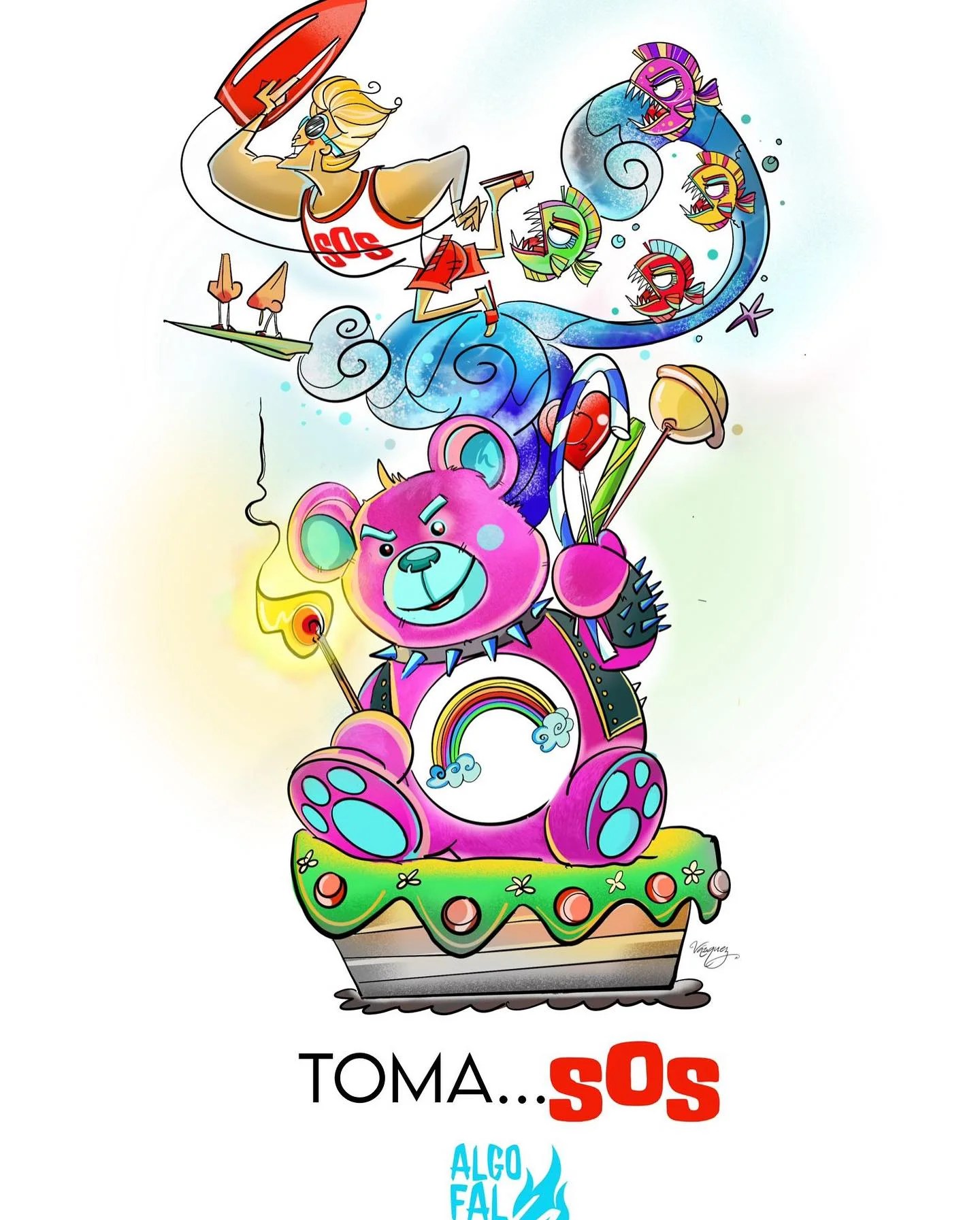 Estas son las Fallas del Centenario de la Falla Tomasos - Carlos Cervera 4 Boceto Falla Grande 2024