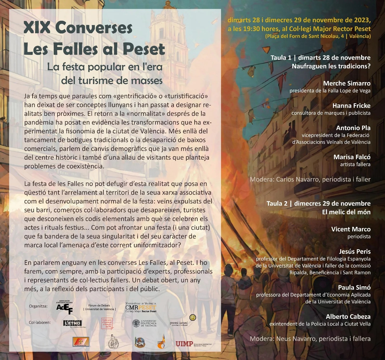 Programa de les Converses Les Falles 2023
