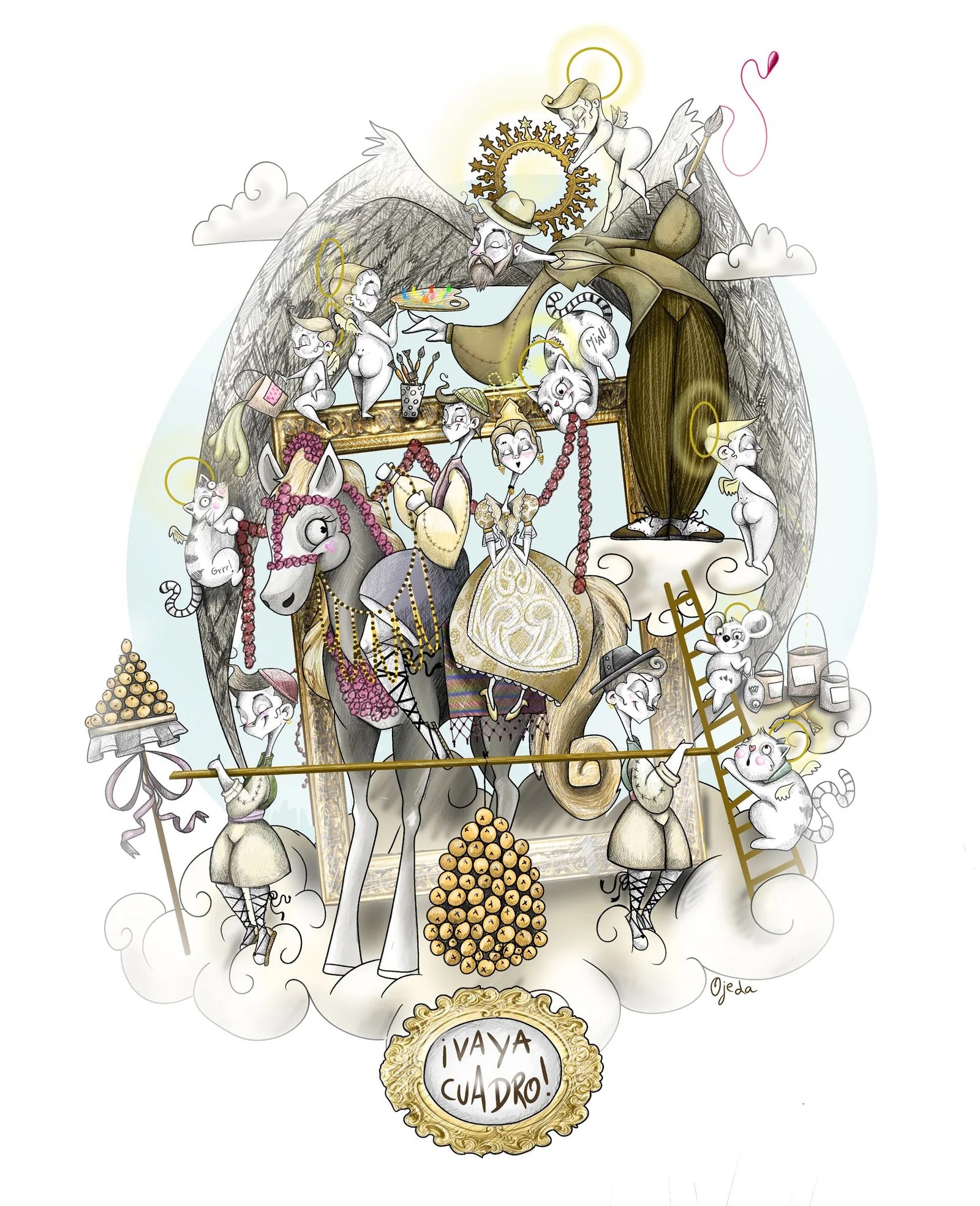 La Falla Serranos desveló los bocetos de sus Fallas 2024 4 Boceto Falla Infantil 2024 Falla Serranos