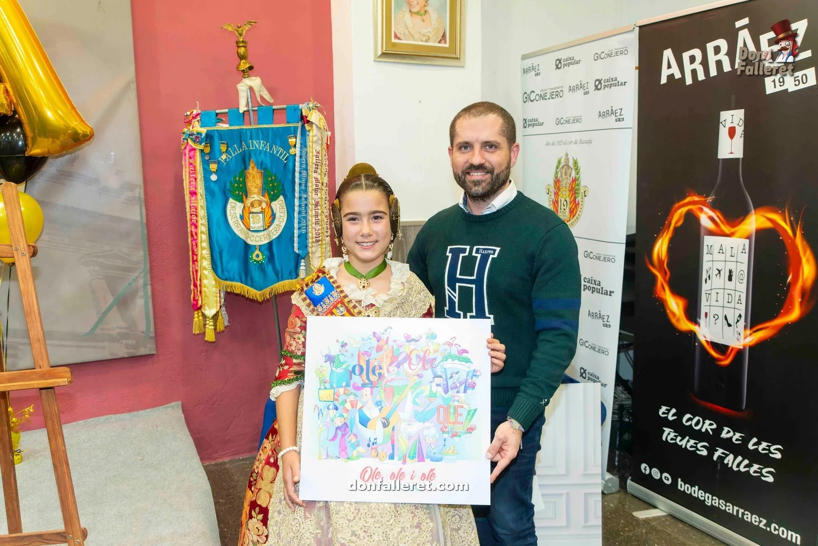La Falla Clero a la caza de repetir trofeos con sus Fallas 2024 9 Artista y Fallera Mayor Infantil nos enseñan el boceto de la Falla Infantil