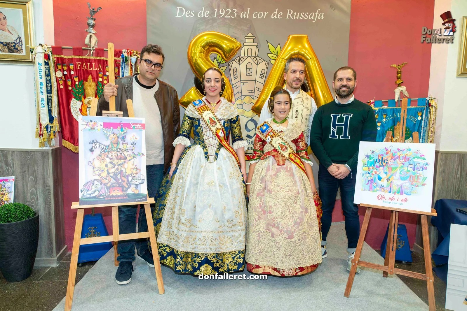 La Falla Clero a la caza de repetir trofeos con sus Fallas 2024 10 Presentación de los bocetos de las Fallas 2024 de la comisión Doctor Serrano-Carlos Cervera-Clero