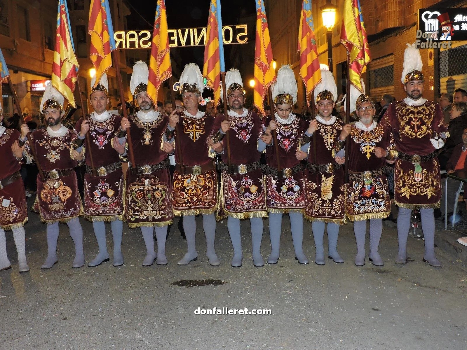 Escuadra cristiana de Caudete en el desfile de 2017 en la Falla Visitación Orihuela
