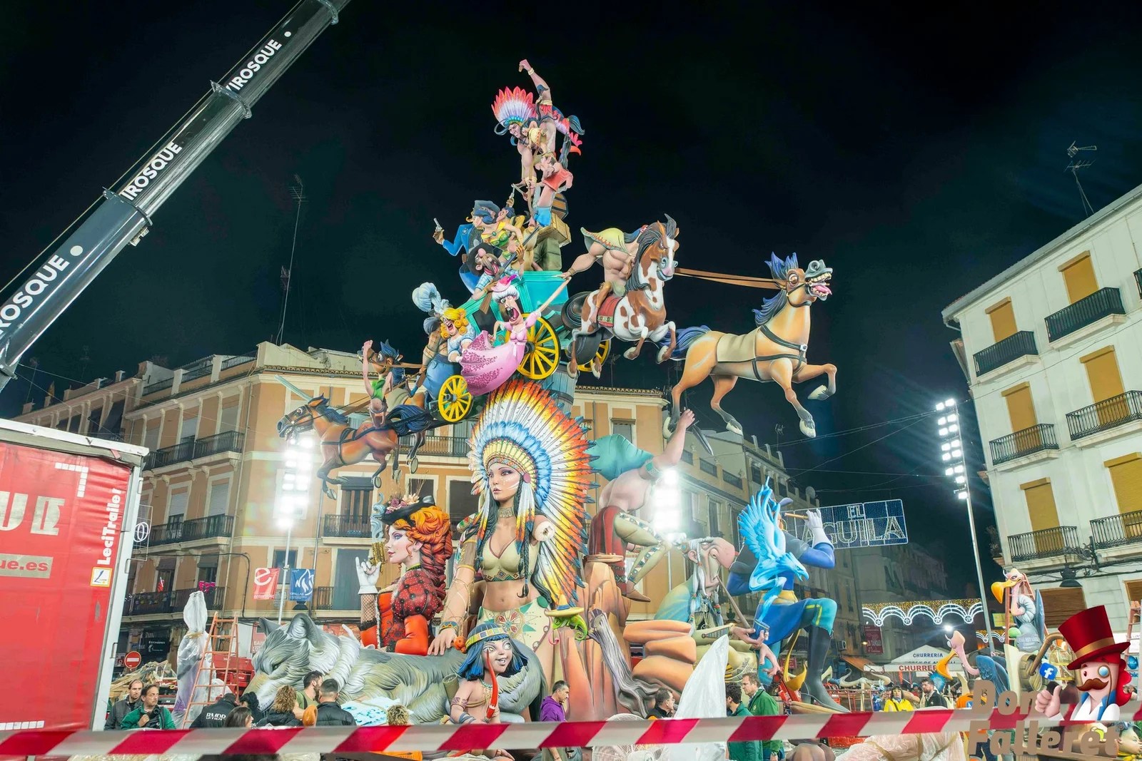 La Falla Convento Jerusalén y el artista Pere Baenas comunican el fin de un ciclo brillante con la Falla de 2024 1 Plantà de la Falla Convento Jerusalén en marzo de 2023, obra del artista Pere Baenas. Foto archivo Don Falleret: Pablo Garcés