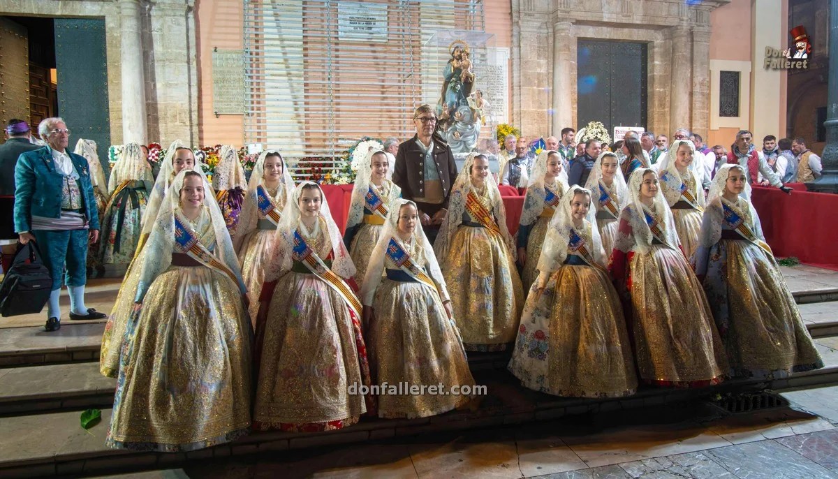 Ofrenda Fallera Mayor Infantil de Valencia 2024 - Don Falleret (24)