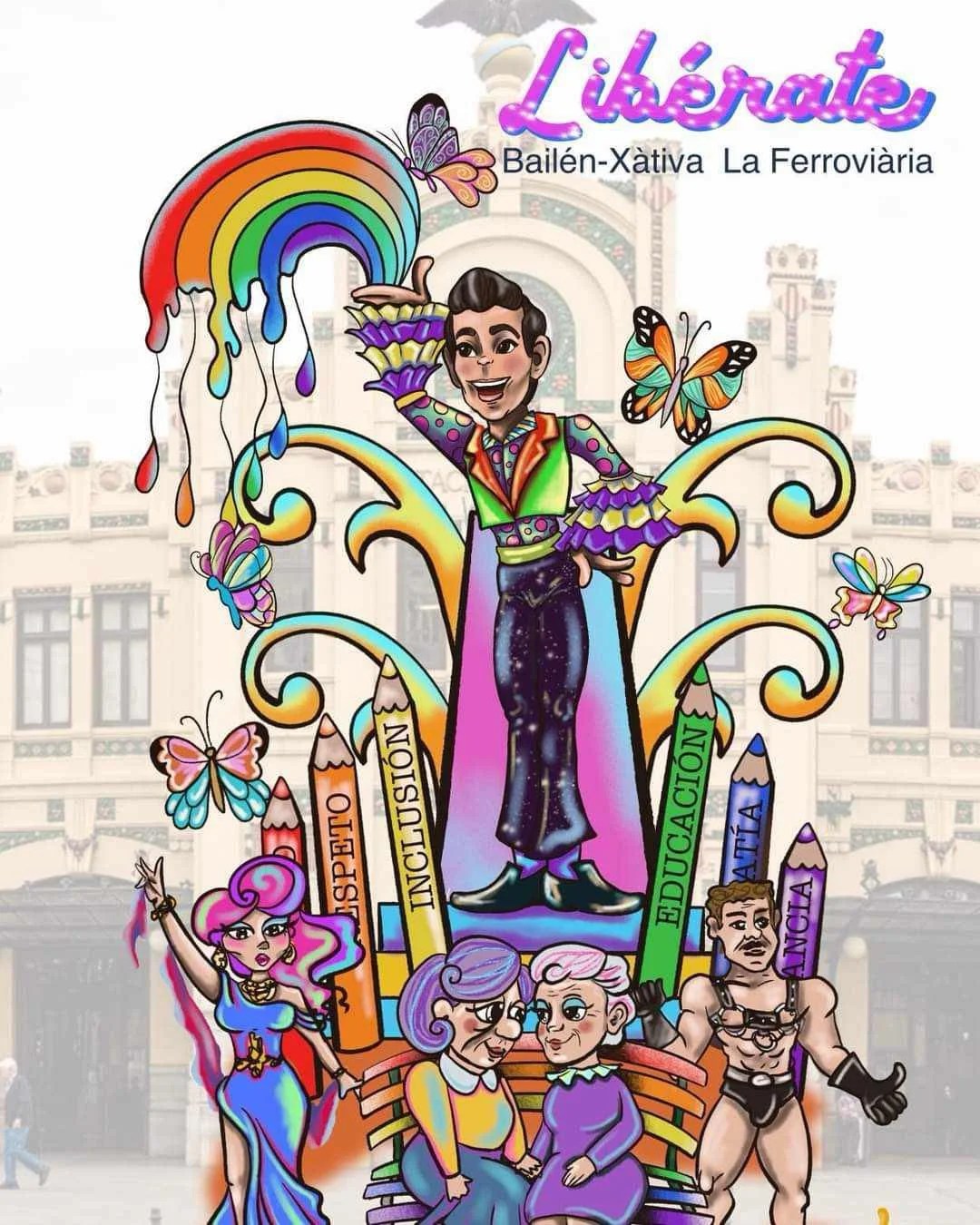 La comisión fallera Bailén-Xàtiva ha presentado los bocetos de sus Fallas 2025 2 Falla Grande 2025 Falla Bailen Xativa