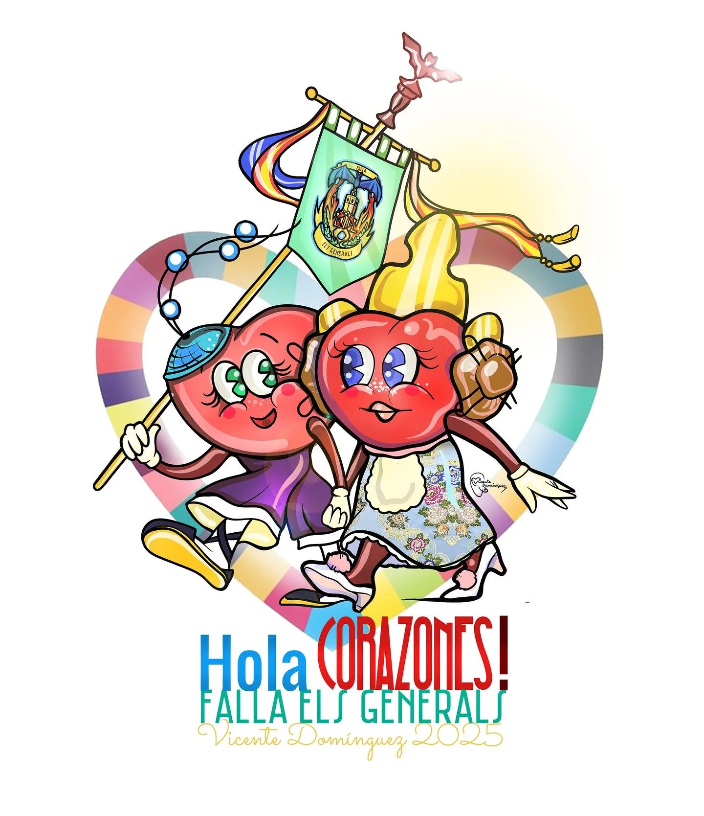 La Falla Els Generals devela los bocetos de sus Fallas 2025 1 Boceto Falla Infantil 2025 Falla Els Generals