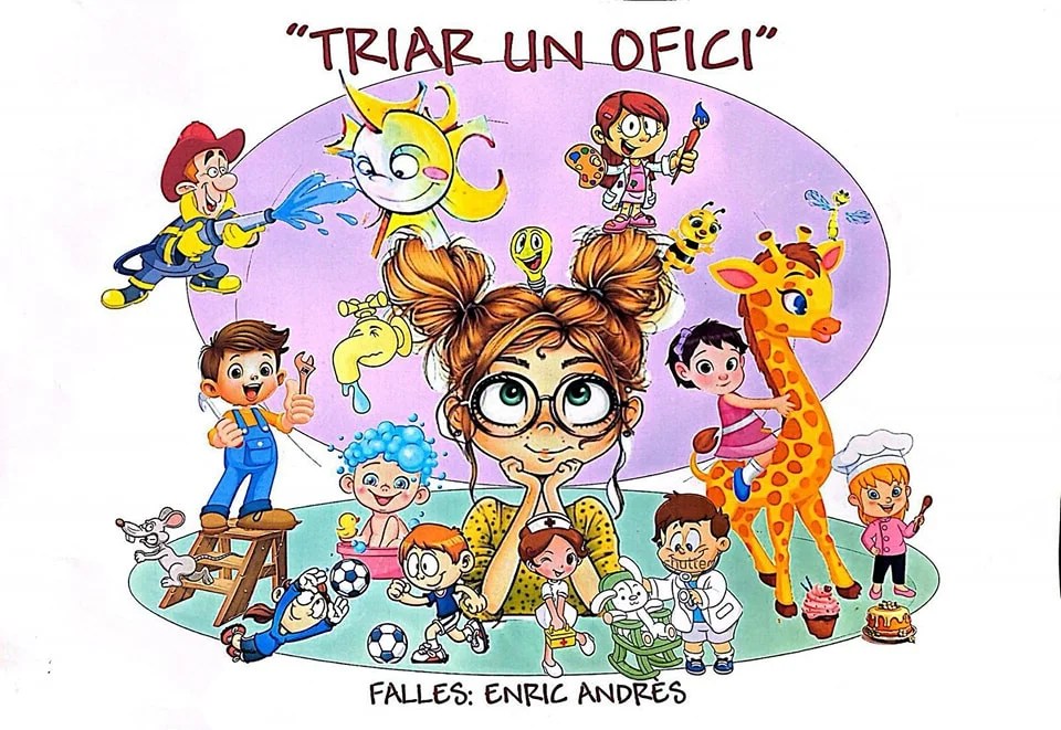 La comisión fallera Sierra Martés-Miguel Servet desvela los bocetos de sus Fallas 2025 1 Falla Infantil 2025 Falla Sierra Marte