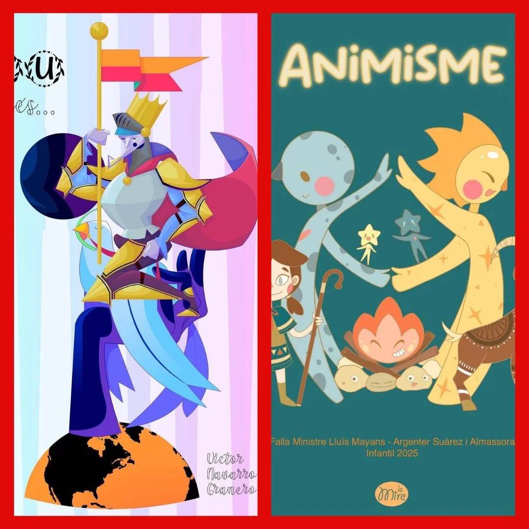 La Falla Ministro Luis Mayans presenta los bocetos de sus Fallas 2025