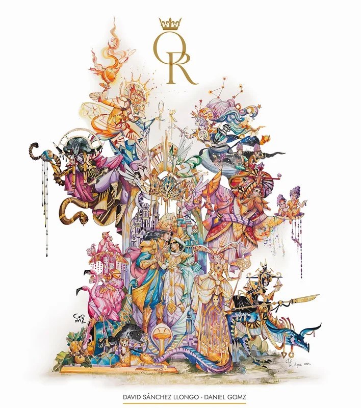 La Federación de Falla de Especial presenta sus proyectos para las Fallas de Valencia 2025 3 Boceto Falla Grande 2025 Falla Convento Jerusalén-Matemático Marzal