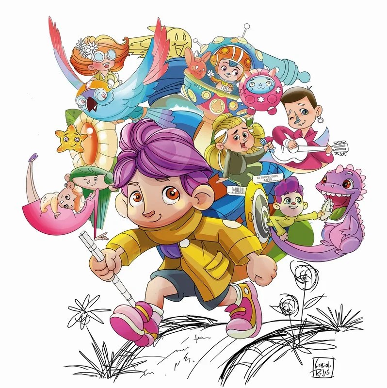 La Federación de Falla de Especial presenta sus proyectos para las Fallas de Valencia 2025 10 Boceto Falla Infantil 2025 Falla Cuba -Literato Azorín