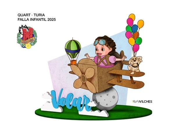Boceto Falla Infantil 2025 Falla Quart Turia