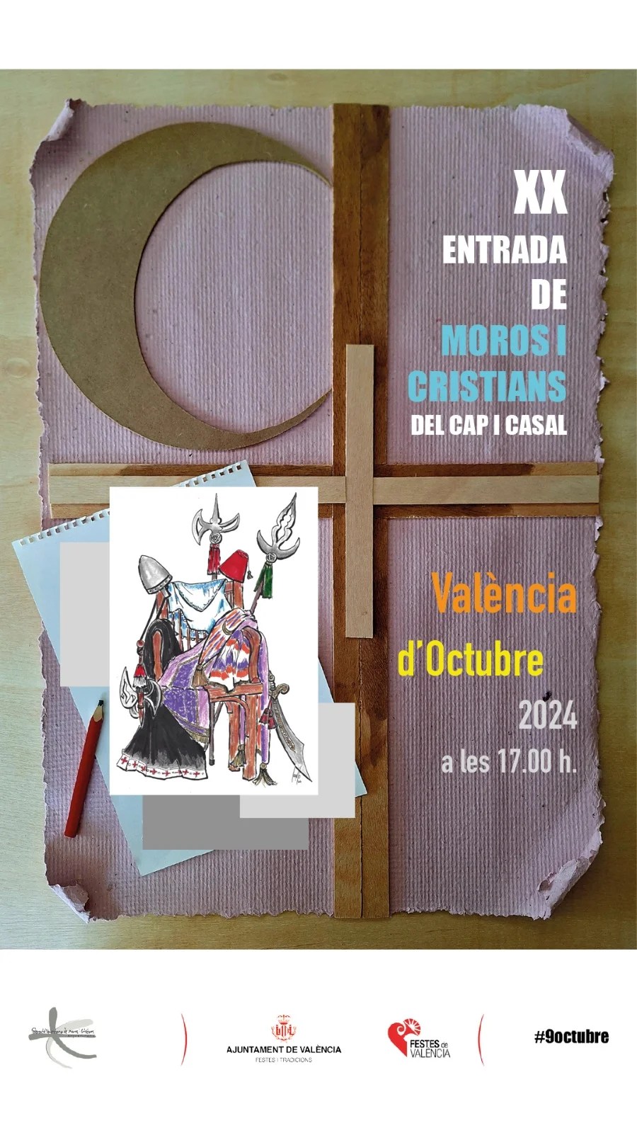 La alcaldesa María José Catalá pronuncia el pregón de la XX Gran Entrada Mora y Cristiana de València en su 20º aniversario 1 Cartel Moros y Cristianos de Valencia 2024