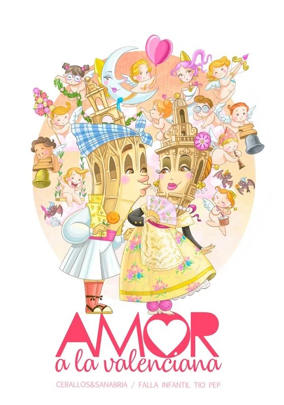 Ceballos i Sanabria inundaran d'amor la Plaça de la Reina en les Falles 2025 1 Falla Infantil 2025 Falla Plaza de la Reina