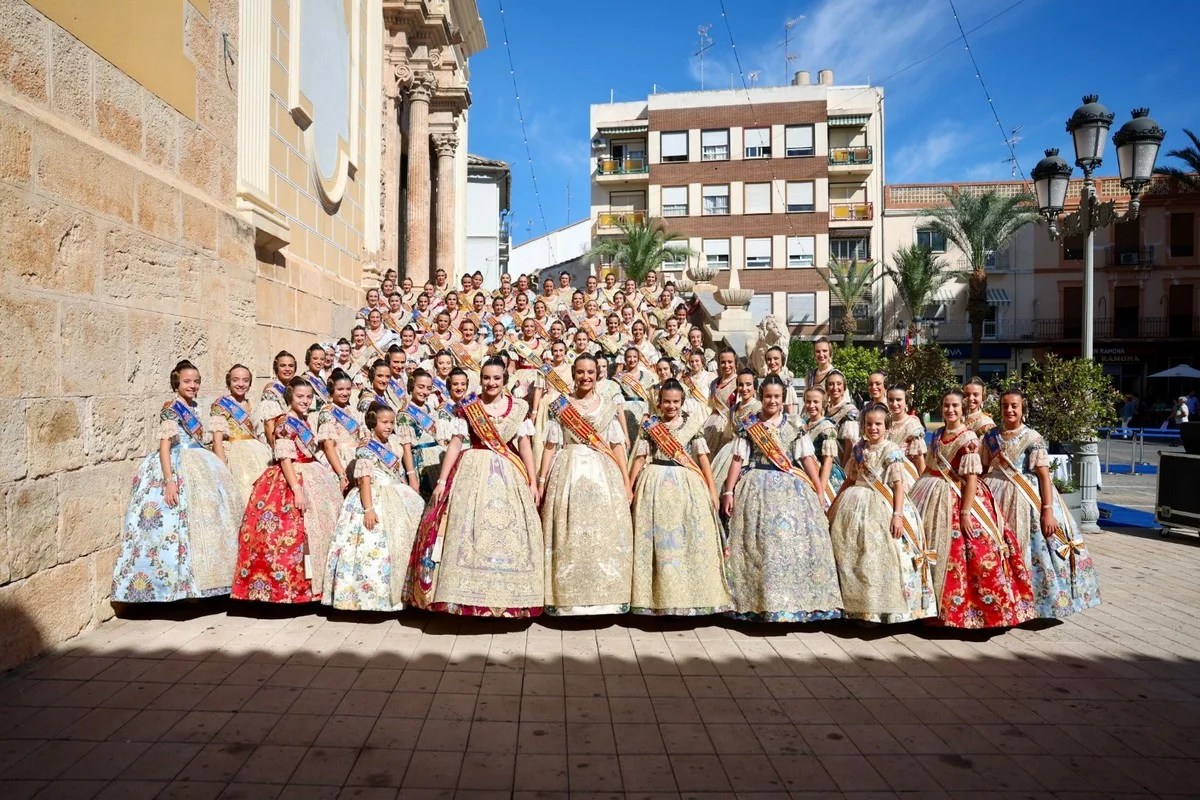 Homenaje a las Falleras Mayores de la Comunidad Valenciana en Benaguacil