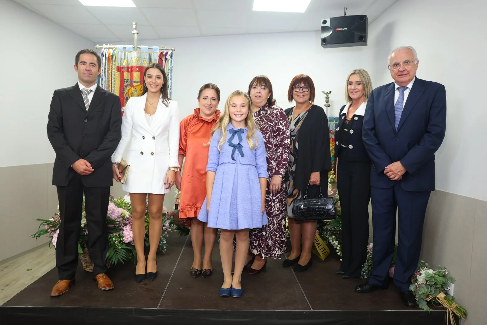 Lucía García Rivera, Fallera Mayor Infantil de Valencia 2025 junto al jurado
