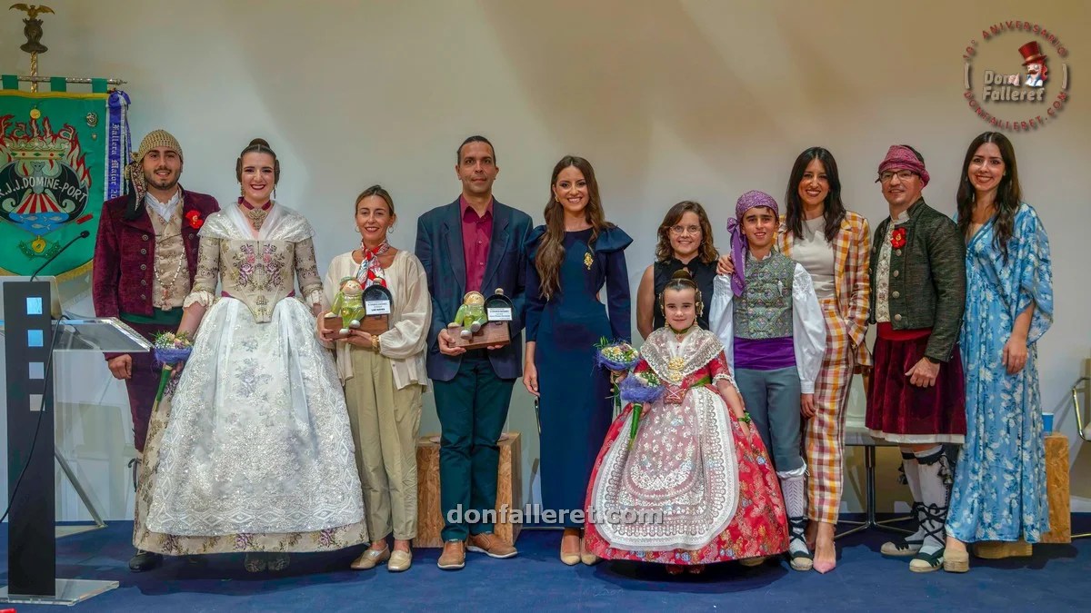 La Falla Dr. J.J. Dómine-Port culmina su Semana Cultural con la presencia de la Fallera Mayor de Valencia 2024 y la entrega de los Premios Safranet