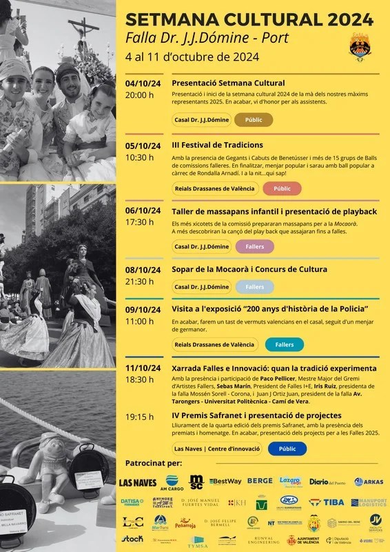 Javier Mozas y Las Naves, ganadores de la IV edición de los Premios Safranet 2024 1 Semana Cultural Falla Dr. J.J. Domine Port 2