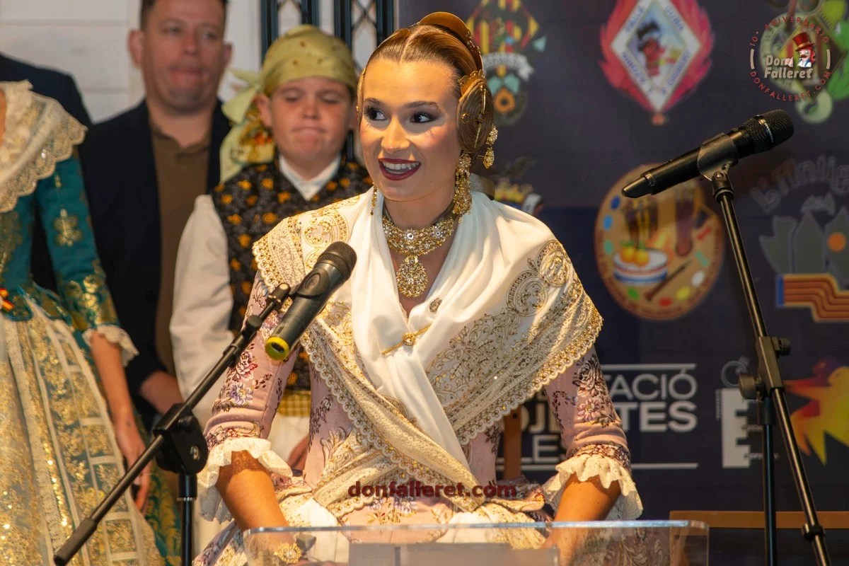 Fallas Valencia 2025: descubre bocetos y maquetas de la Sección Especial 1 Berta Peiró García, Fallera Mayor de Valencia 2025, intervino en la inauguración de UNA FESTA PER A TOTS de la Fed. de Fallas de Especial