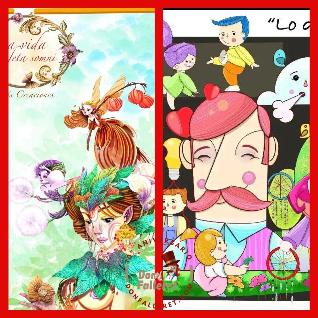 La comisión fallera Mayor-Moraira presenta los bocetos de sus Fallas 2025