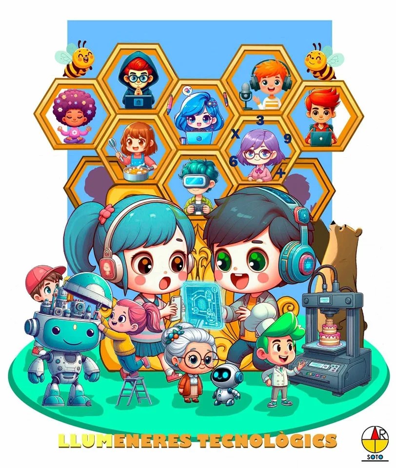 Estos son los bocetos de las Fallas 2025 de la comisión fallera Barri de la Llum 1 Boceto Falla Infantil 2025 Falla Barri de la Llum