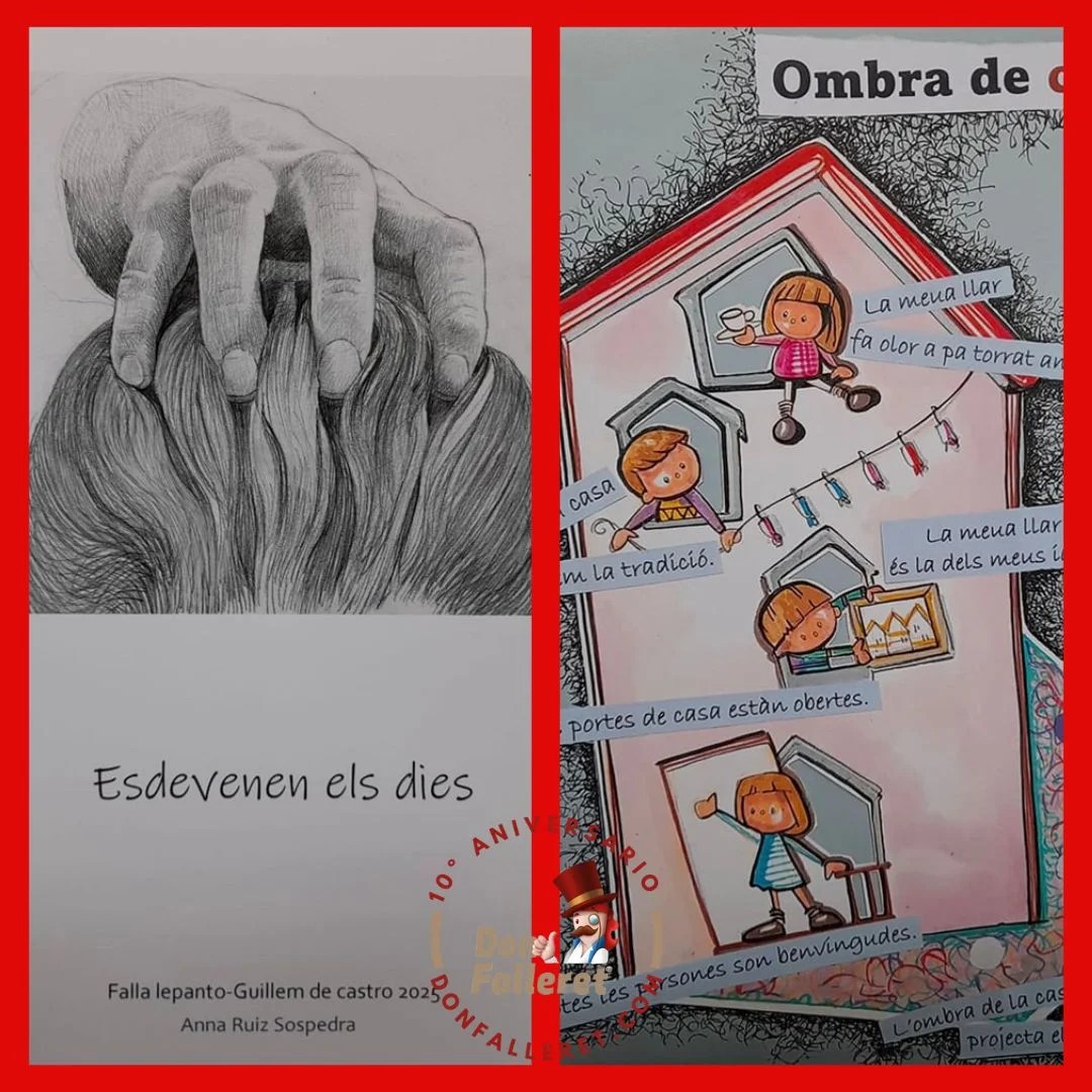 La comisión fallera Lepanto-Guillem de Castro presentó los bocetos de sus Fallas 2025