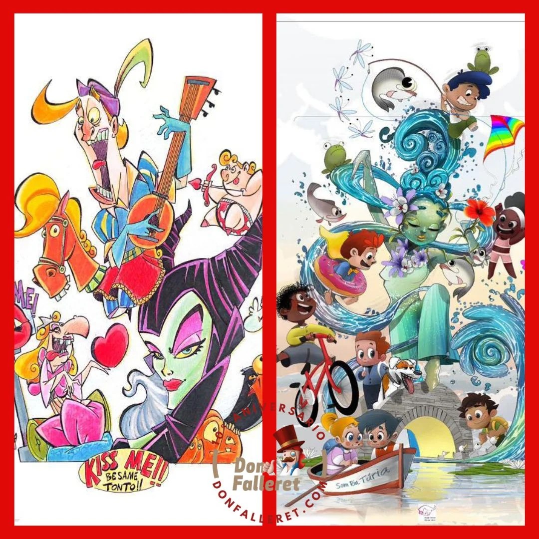 La Falla La Berni desveló los bocetos de sus Fallas 2025