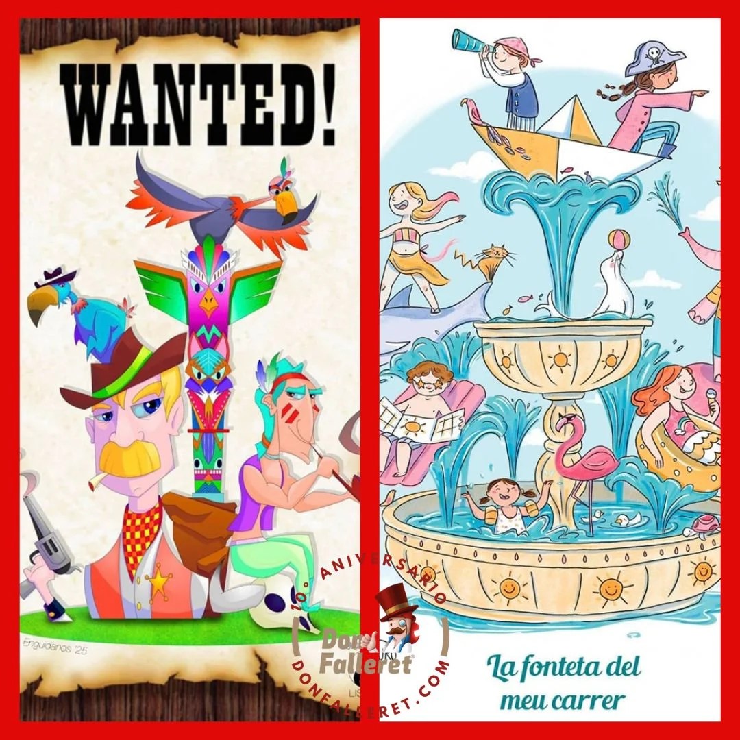 Estos son los bocetos de las Fallas 2025 de la comisión fallera Marqués de Montortal-José Esteve