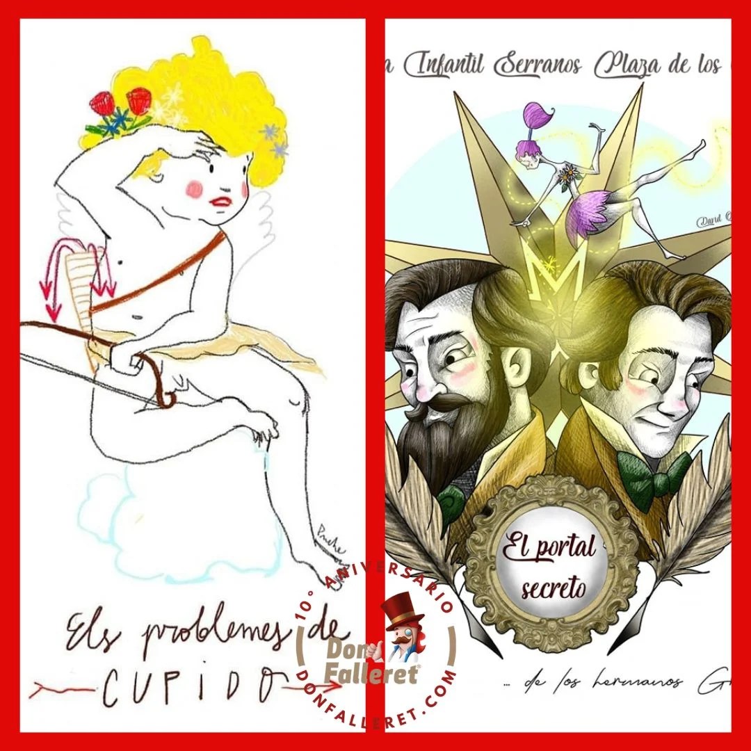 La comisión fallera Serranos-Plaza de los Fueros presentó los bocetos de sus Fallas 2025